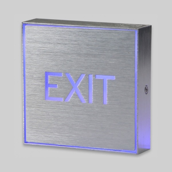 LED 표시등 EXIT 출구 비상구 사각 1W 파랑 (53053)