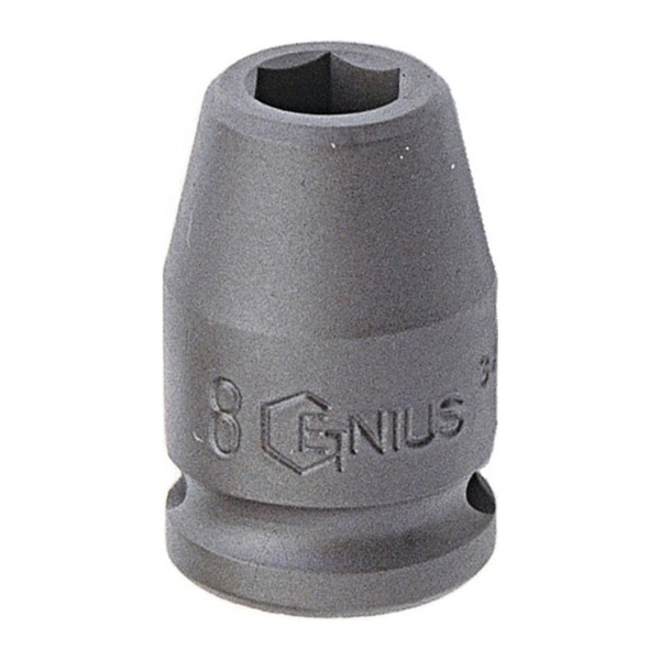 지니어스 3/8 육각 임팩소켓 복스알 10mm (200-1669)