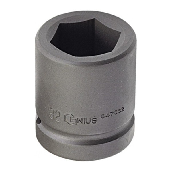 지니어스 1인치 육각 임팩소켓 복스알 90mm (200-3366)