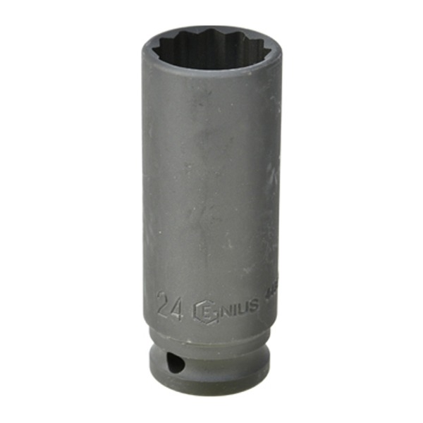 지니어스 1/2 12각 날씬형 롱 임팩트 소켓 복스알 41mm (201-3558)