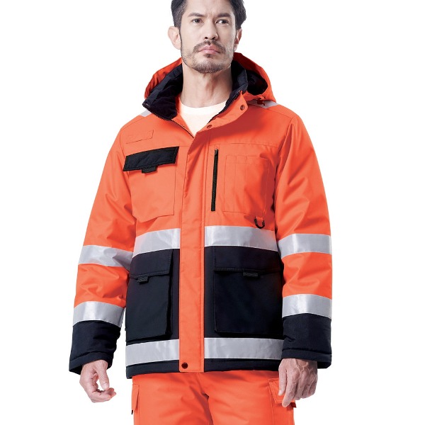 티뷰크 TBS-5032J/P 형광 패딩 안전 야간식별 상하복 현장복 작업복 근무복