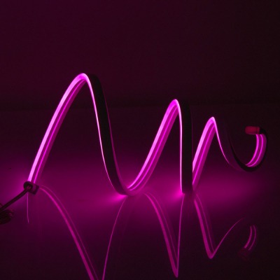 Coms LED 슬림형 DC5V 1M 핑크색 인테리어 조명기 줄 라인 조명 램프 (394183)