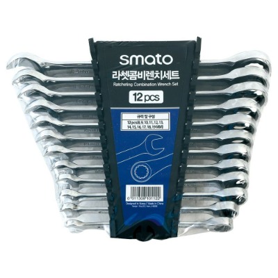 스마토 라쳇 콤비 렌치 세트 깔깔이 기어라쳇 12PCS (102-5060)